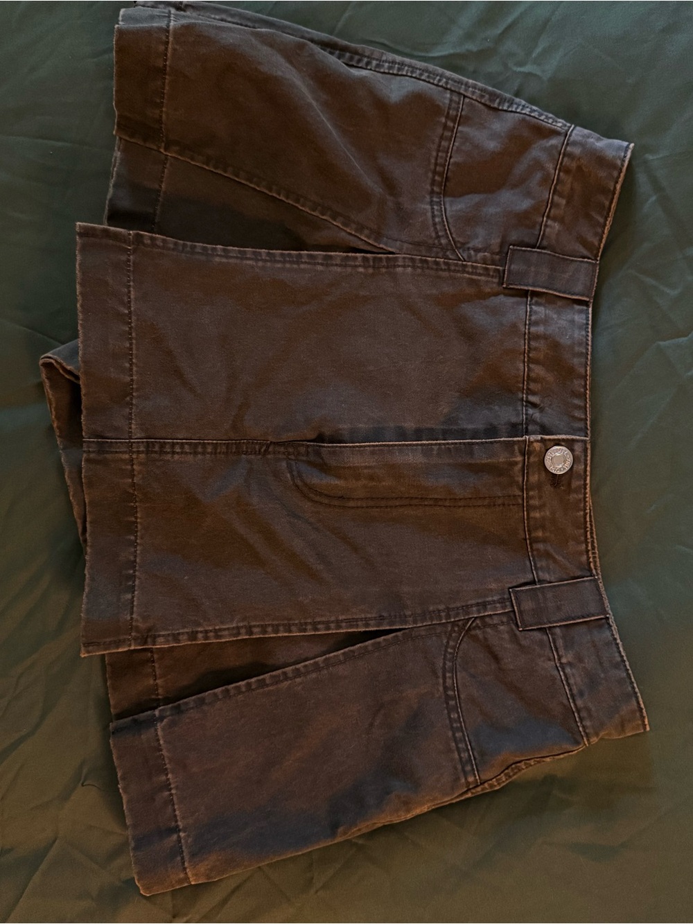 Zara Dark Brown Denim Mini Skirt